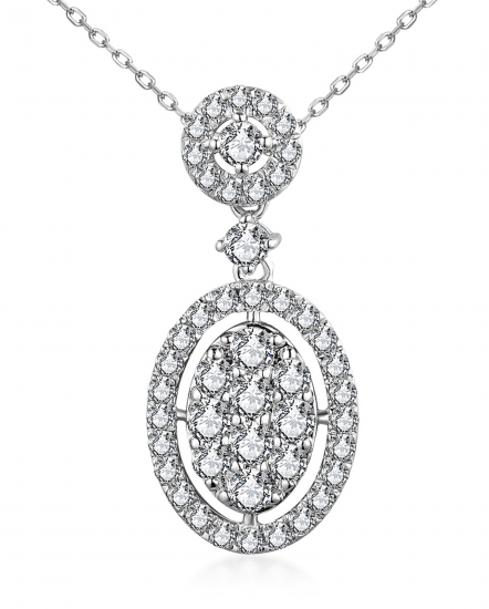 OVAL STYLE DIAMOND PENDANT (TP3056)